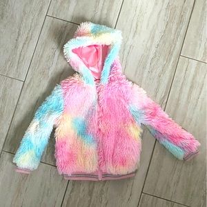 Girls Rainbow Sherpa